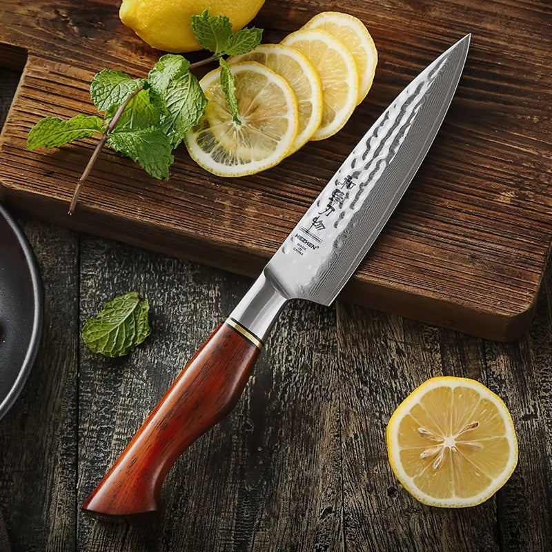 Professional 2 Piece Knife Set 21cm Chefs Knife & 13cm Utility Knife Damascus Steel