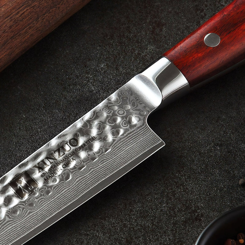 Xinzuo Professional Carving Knife Damascus Steel Yun Series