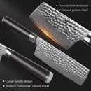 Xinzuo Professional Nakiri Knife Damascus Steel Stria He Series