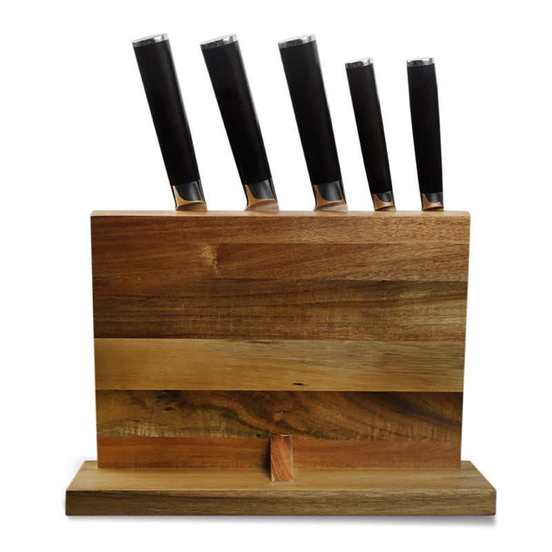 Xinzuo Magnetic Kitchen Knife Holder Acacia Wood