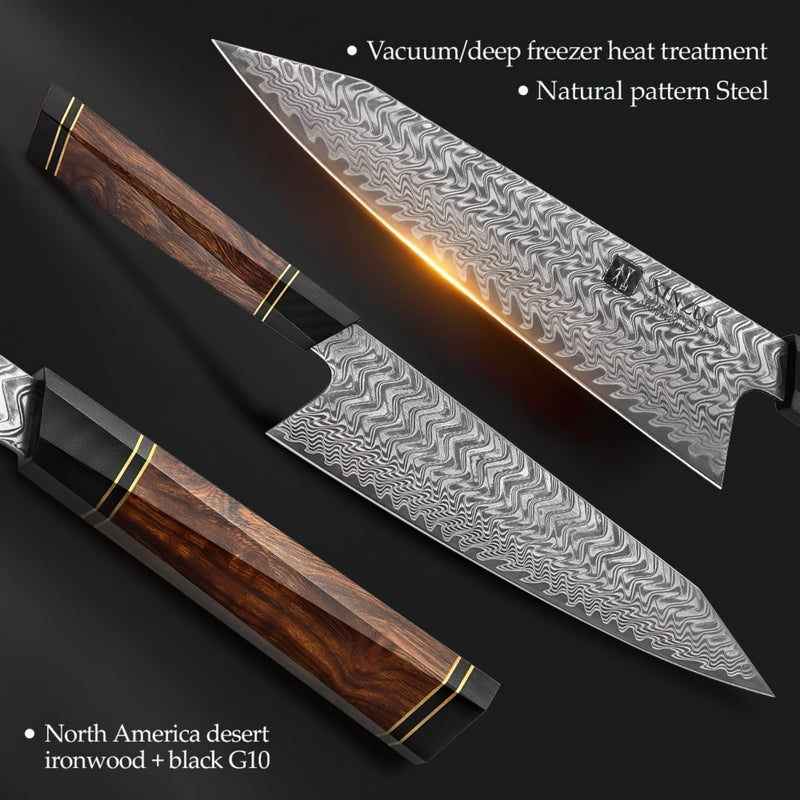 Xinzuo Professional Chef Knife Damascus Steel Zhen Series