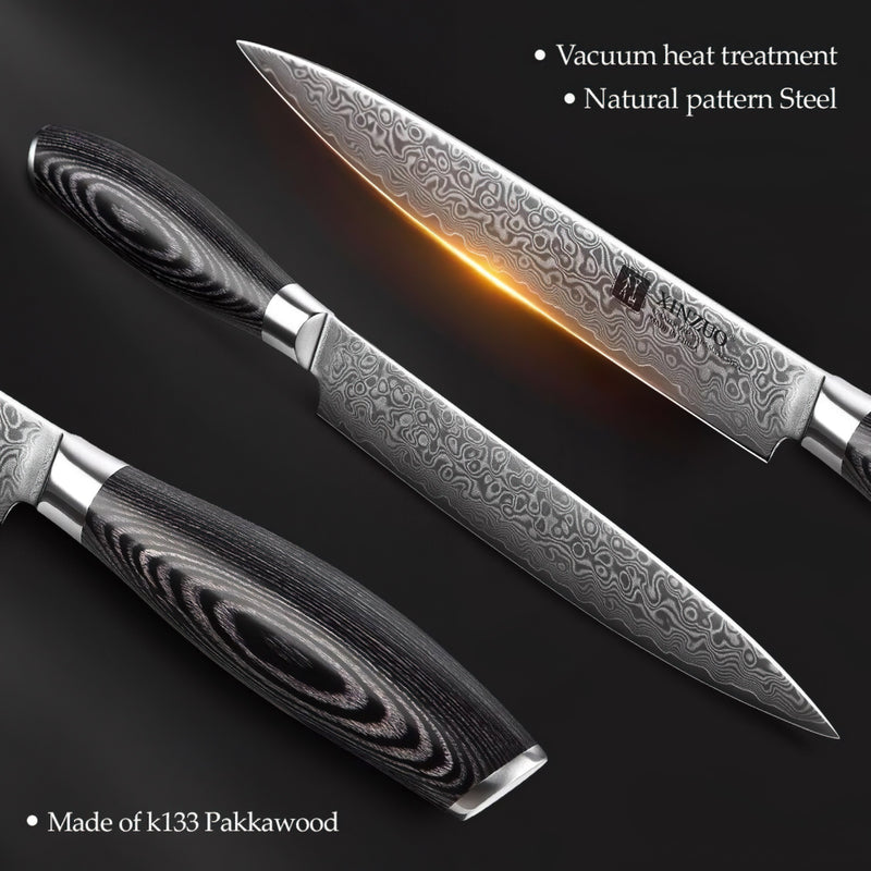 Xinzuo Professional Carving Knife Damascus Steel Ya Series