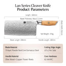 Professional Cleaver Knife Damascus Steel Lan Series