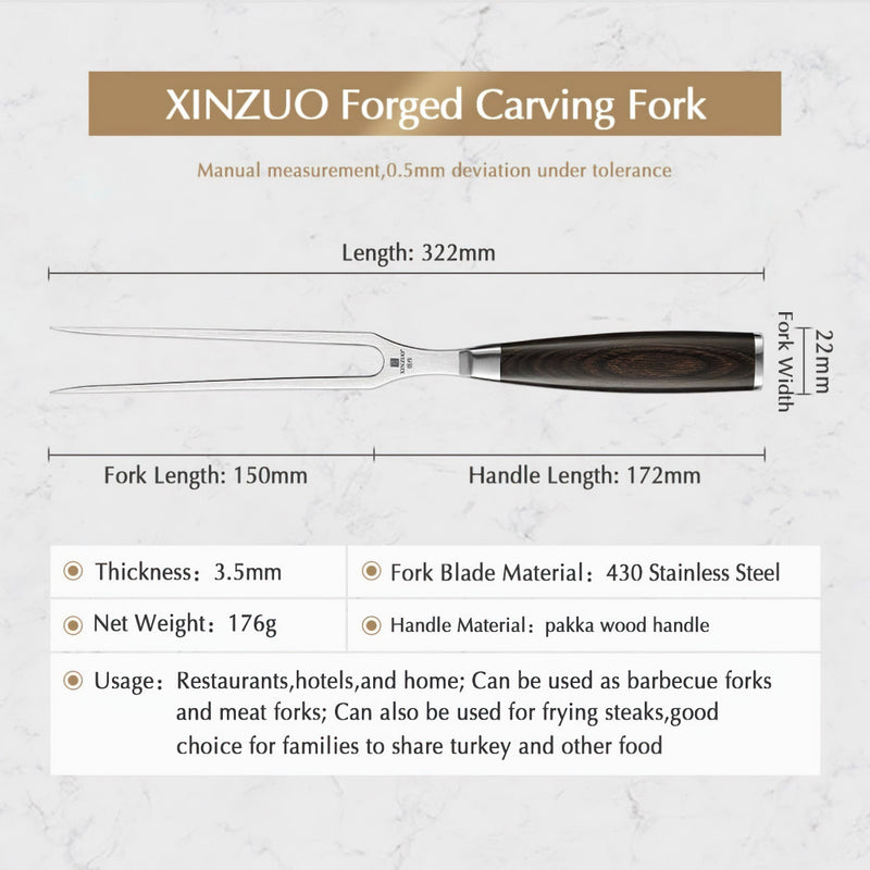 Xinzuo Professional Carving Fork Stria He Series