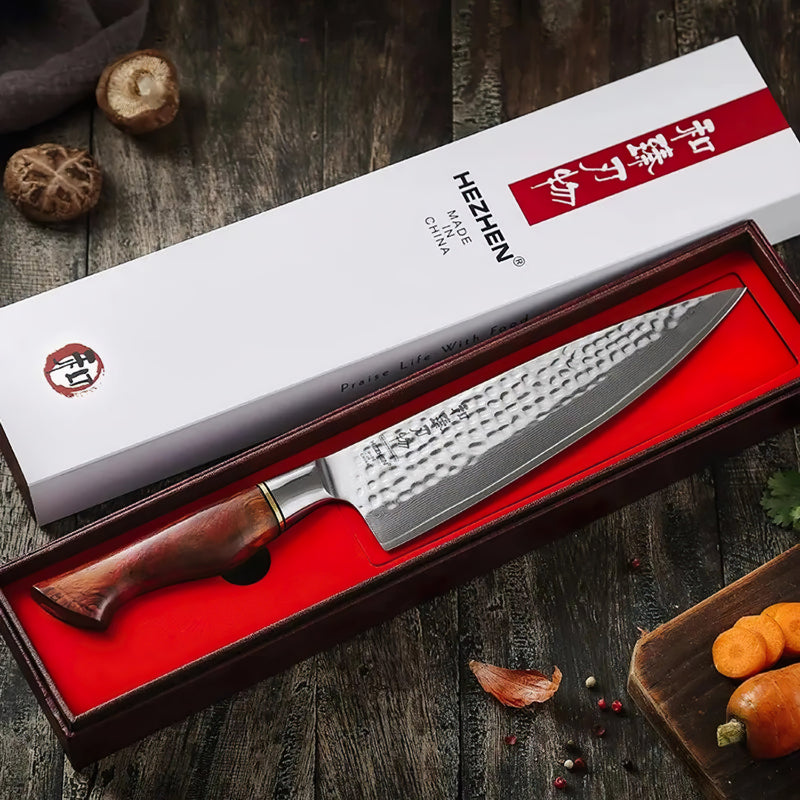 Damascus Chefs Knife 21.5cm Blade - Professional Master Series Knives