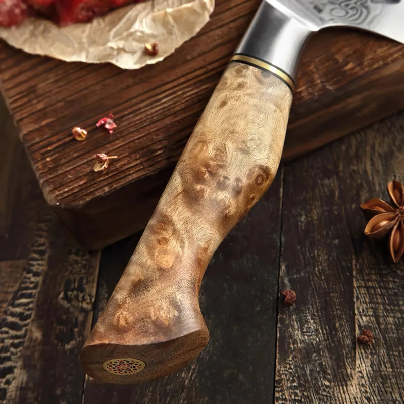 8 Inch Damascus Bread Knife - B30M Series