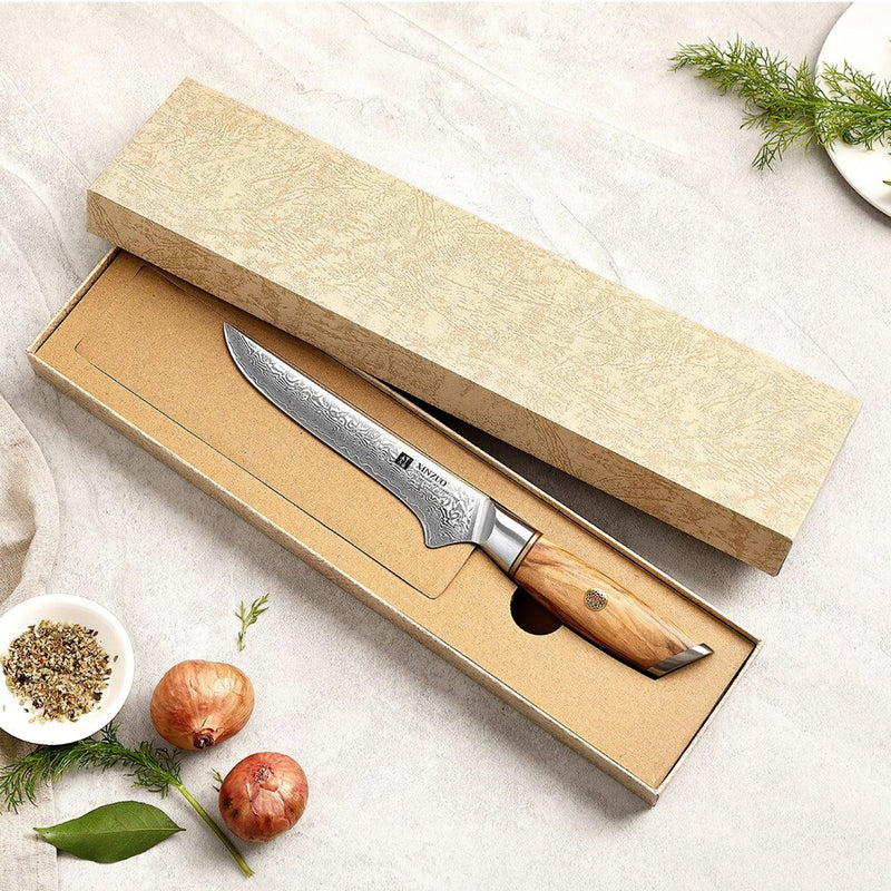 Xinzuo Professional Boning Knife Damascus Steel Lan Series