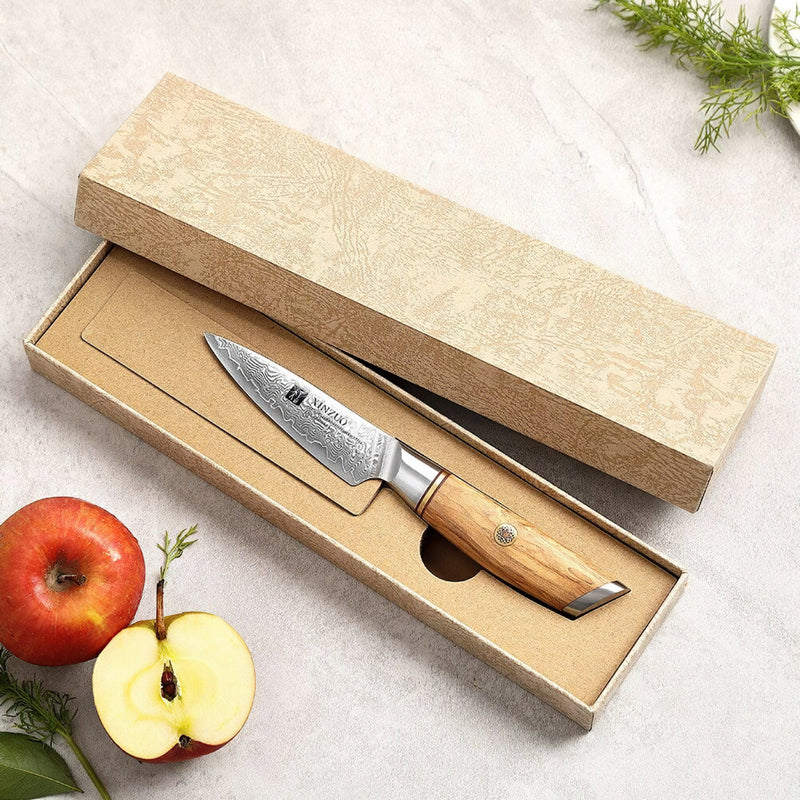 Xinzuo Professional Paring Knife Damascus Steel Lan Series