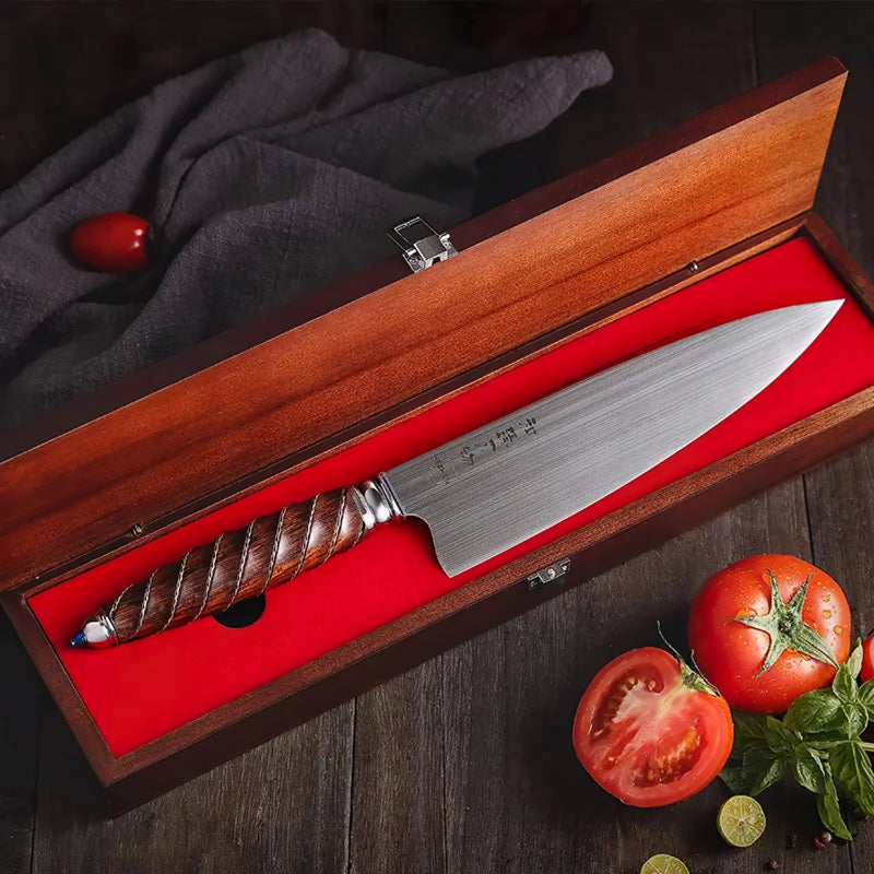 Chef Knife 21.5cm Bohler M390 Steel - Crown Series