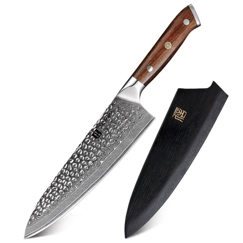 Xinzuo Professional Chef Knife Damascus Steel Stria Yu Series