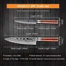 Xinzuo Professional Damascus Kitchen Knife Set 2 Pieces He Series