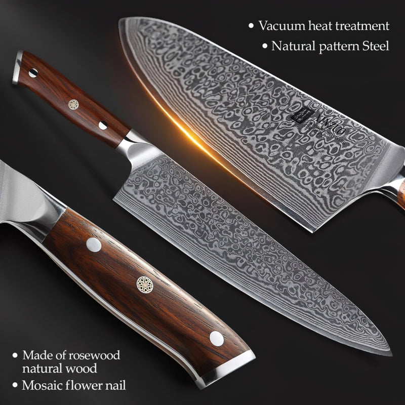 Professional Chef Knife Damascus Steel 10 inch Yu Series