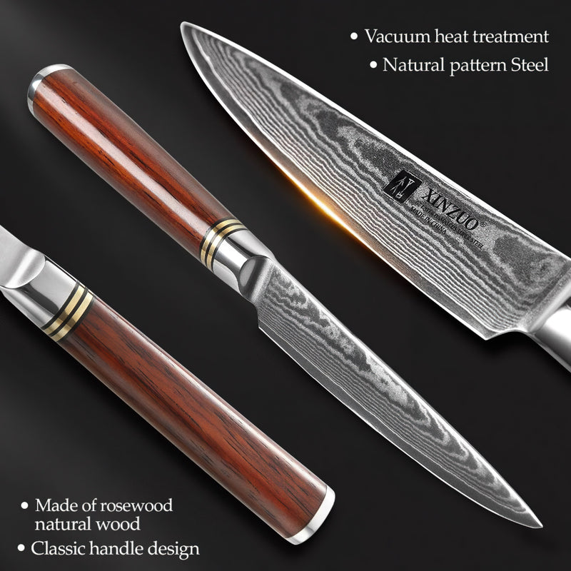 Xinzuo Professional Damascus Kitchen Knife Set 2 Pieces He Series