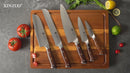 Xinzuo Professional Damascus Kitchen Knife Set 4 Pieces Stria Yu Series