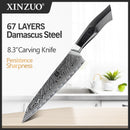 Professional Damascus Carving Knife