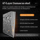 Professional Damascus Cleaver Knife