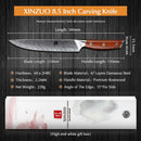 Professional Damascus Carving Knife
