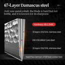 Professional Damascus Nakiri Knife