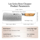 Professional Damascus Bone Chopper